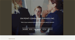 Desktop Screenshot of onpointconsultinginc.com