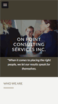 Mobile Screenshot of onpointconsultinginc.com