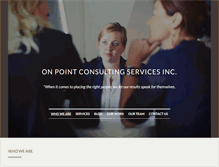 Tablet Screenshot of onpointconsultinginc.com